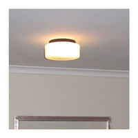 Eurolux ceiling light installed and lit