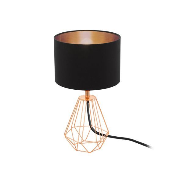 Eurolux black copper lamp, front view