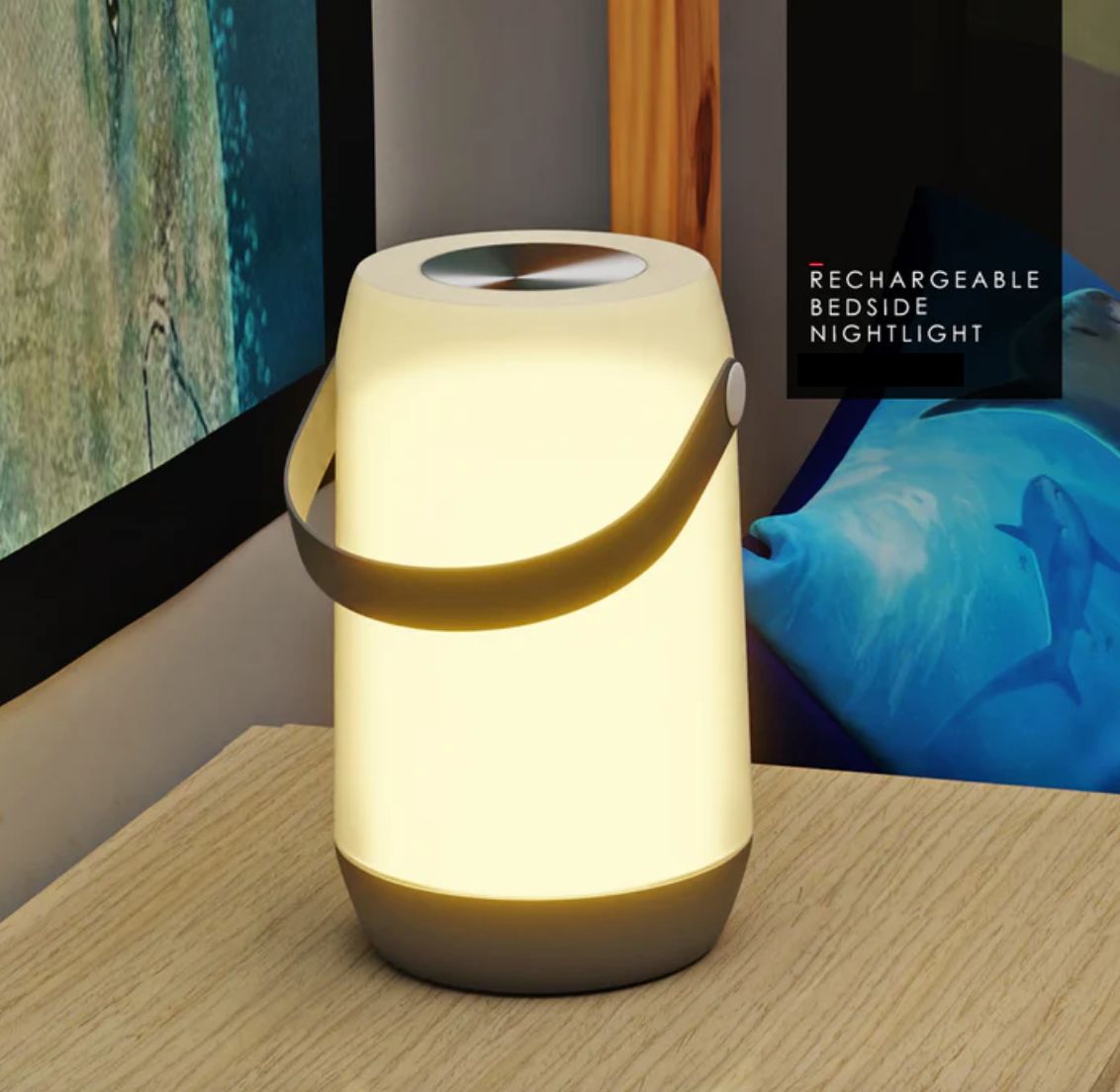 Close-up detail of the Eurolux transparent white and grey emergency light