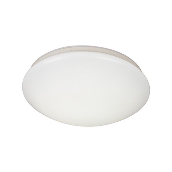 Radiant white ceiling light, front view