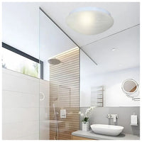 Close-up detail of the Eurolux white lighting fixtures