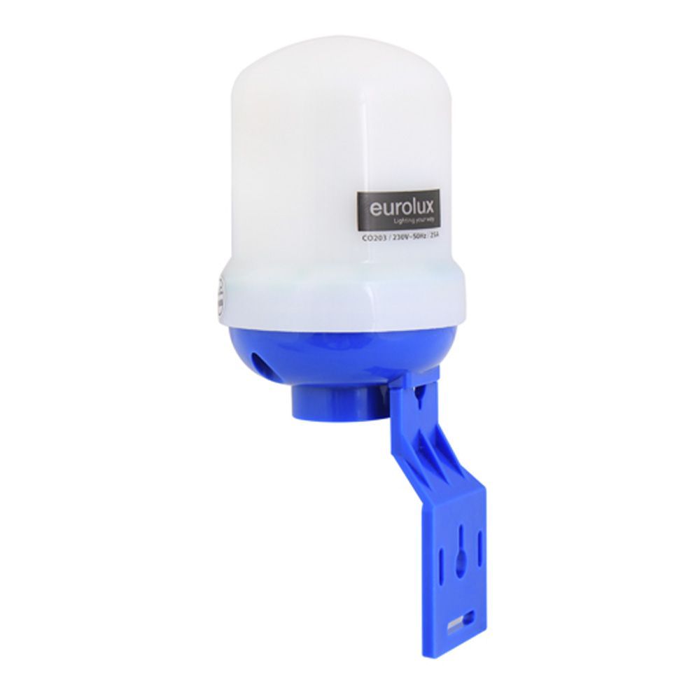 Eurolux white & blue lighting timer, front view