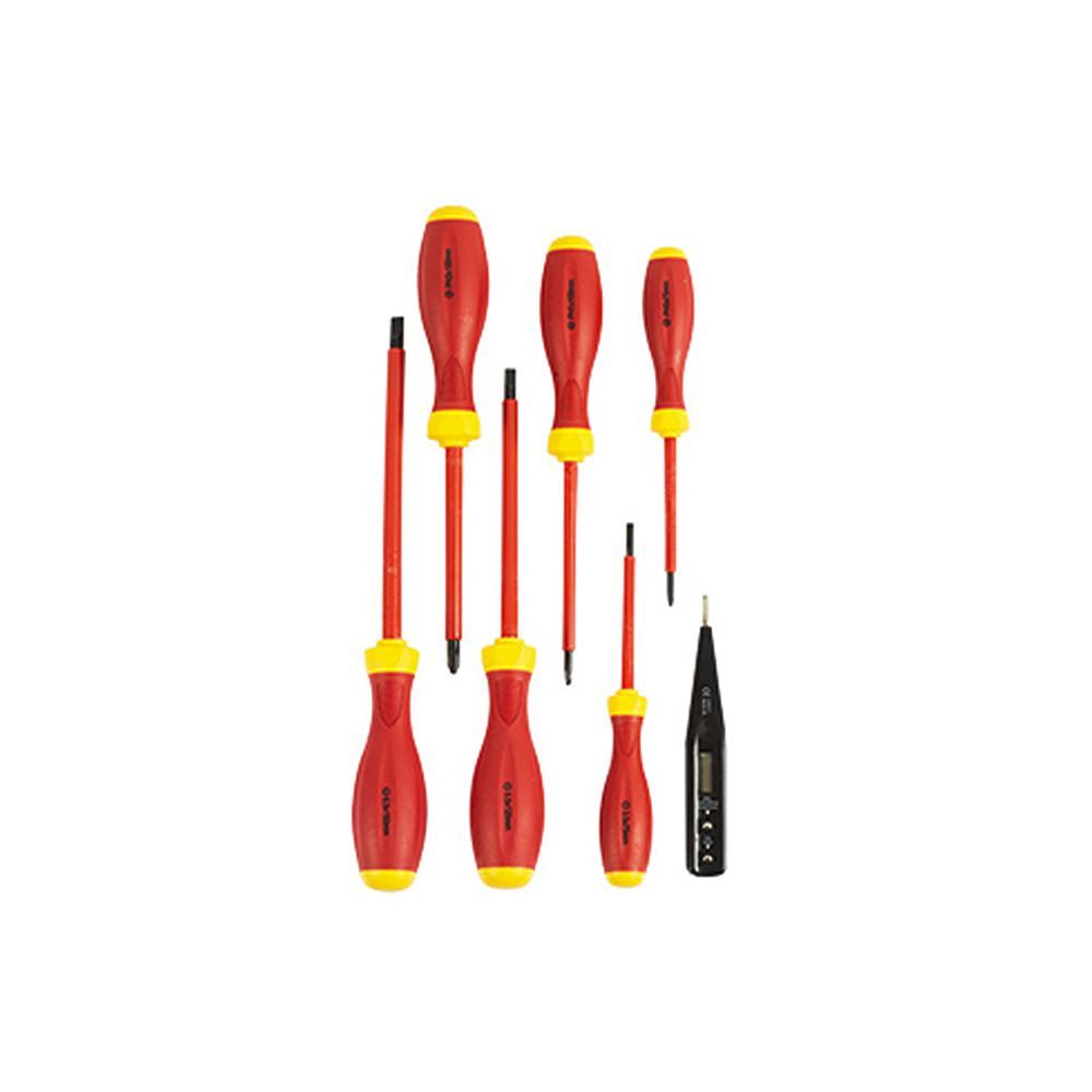 Radiant orange & black screwdriver, front view