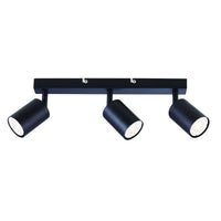 Urban black and comes in white downlight, front view