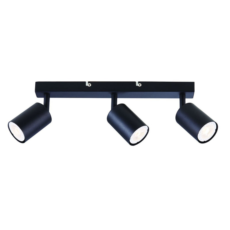 Urban black and comes in white downlight, front view