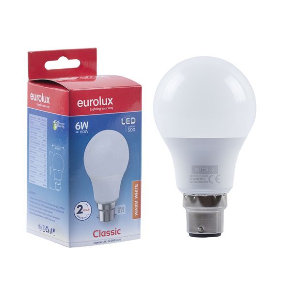 Eurolux LED globe, front view