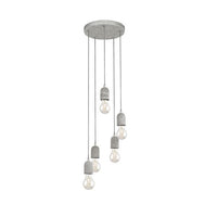 Eurolux grey pendant light, front view