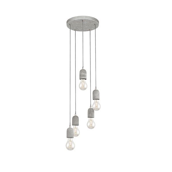 Eurolux grey pendant light, front view
