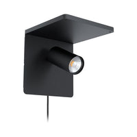 Eurolux black electrical switche, front view