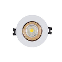 Eurolux downlight installed and lit