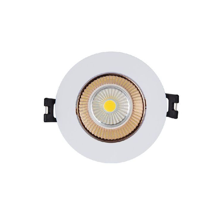 Eurolux downlight installed and lit