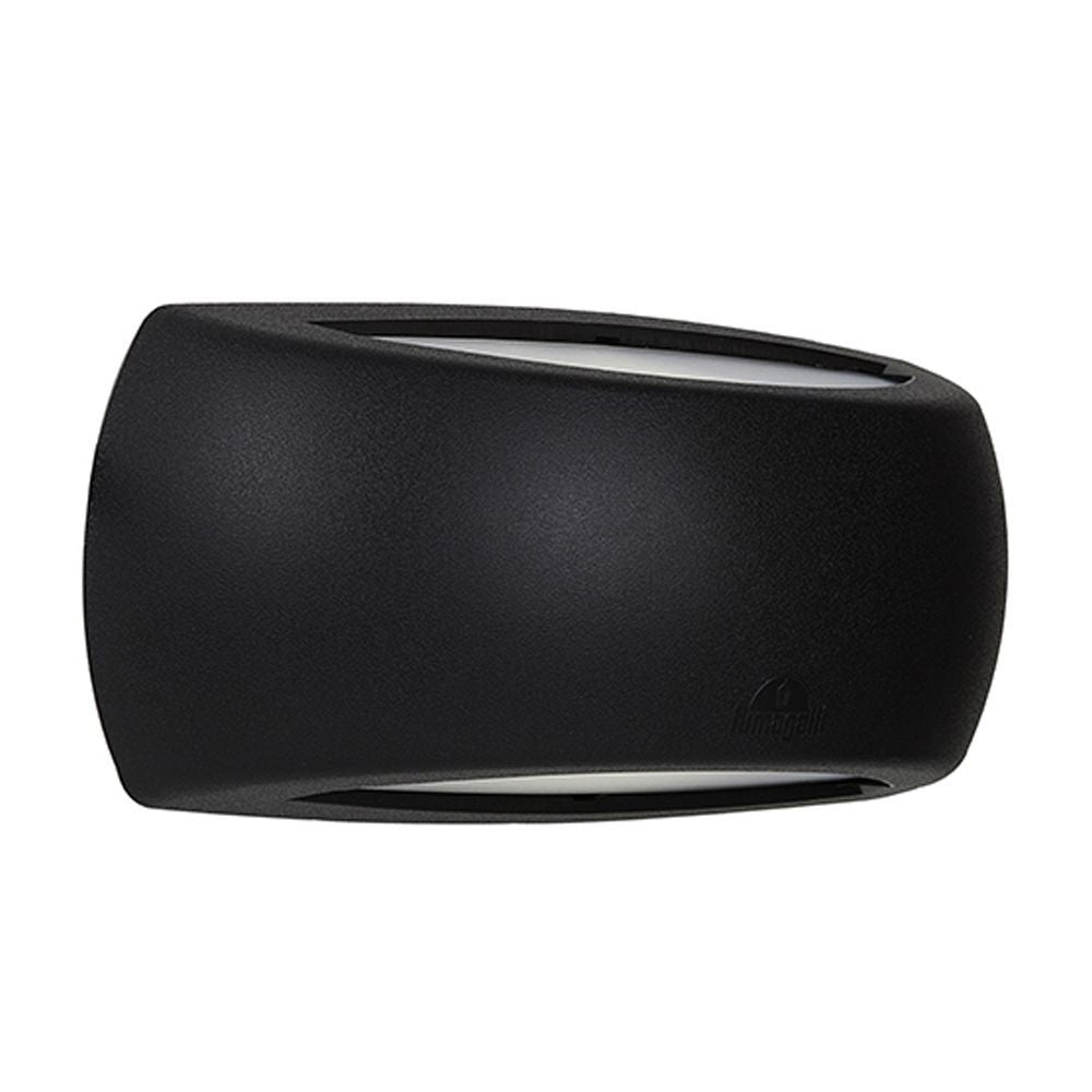 Eurolux black bulkhead light, front view