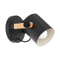 Eurolux black & brown spotlight, front view