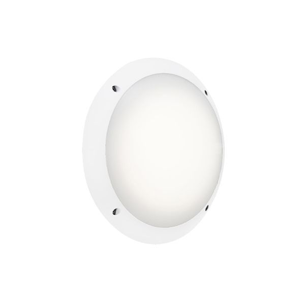 Eurolux white wall light, front view