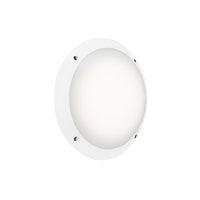 Eurolux white wall light, front view