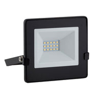 Eurolux black floodlight, front view