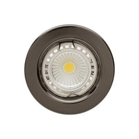 Eurolux gun metal downlight, front view