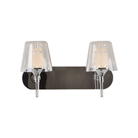 Radiant chrome wall light, front view