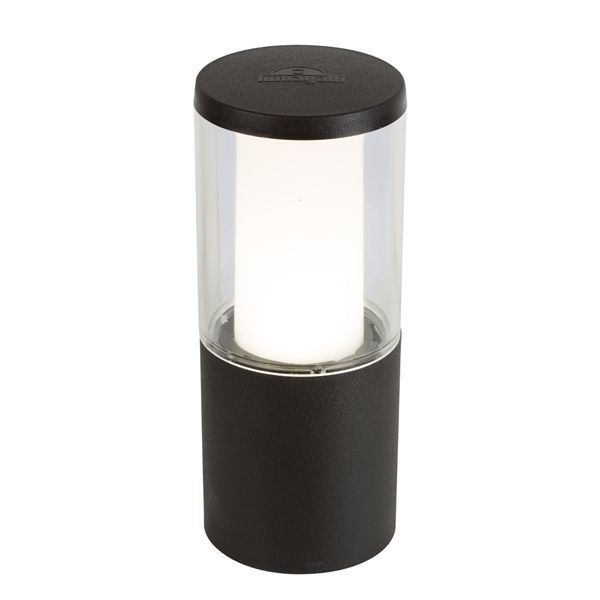 Eurolux black garden light, front view