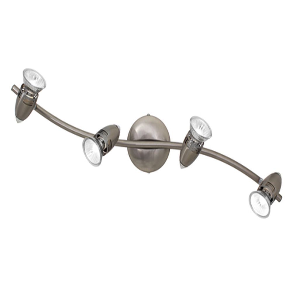 Eurolux satin chrome spotlight, front view