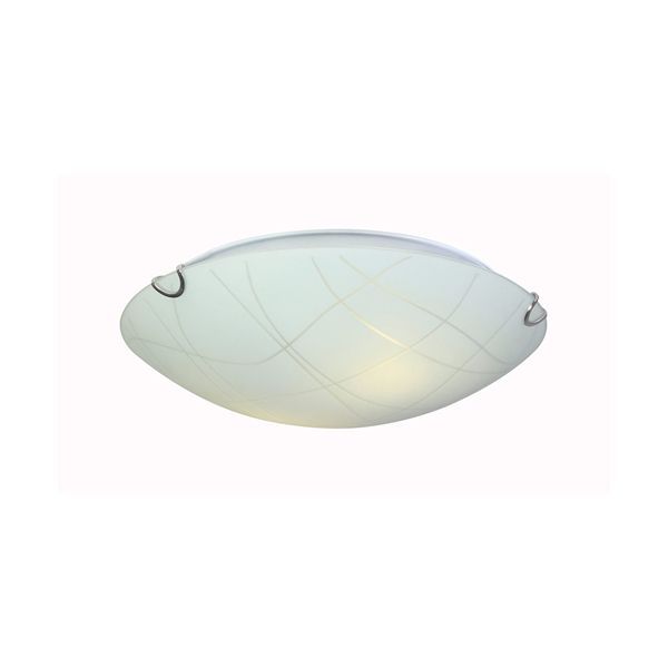 Eurolux white ceiling light, front view