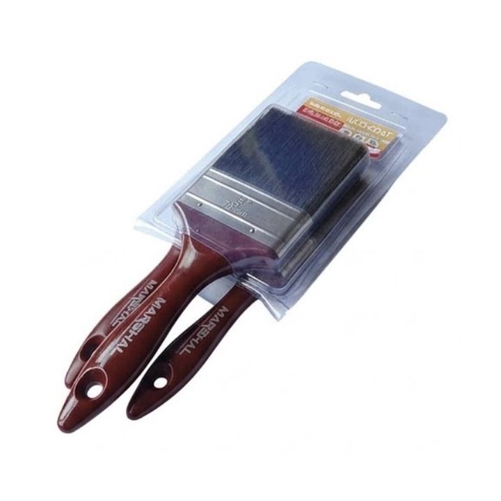 Marshal paint brush shown in its packaging