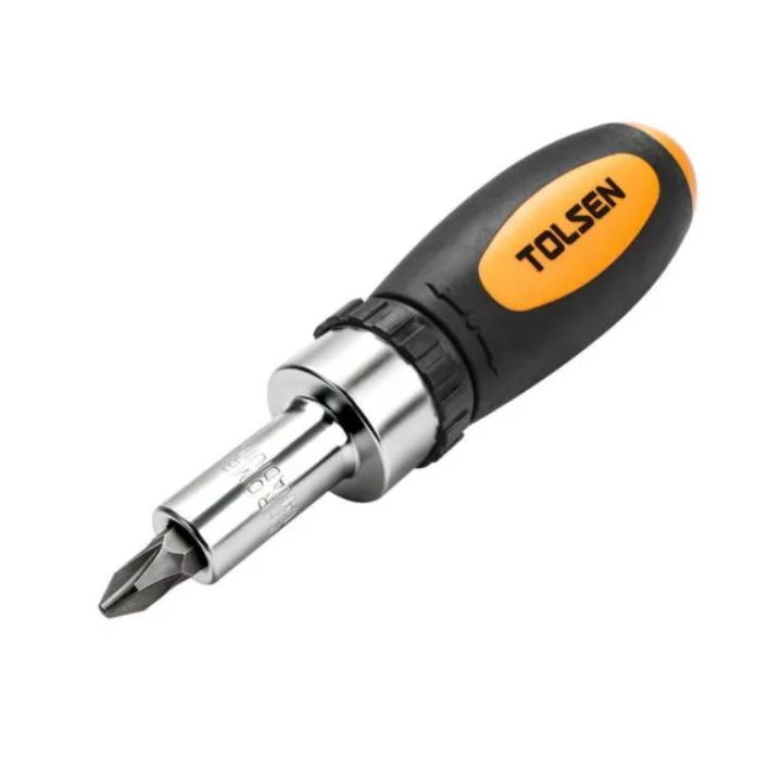 Close-up detail of the Tolsen drill bit set