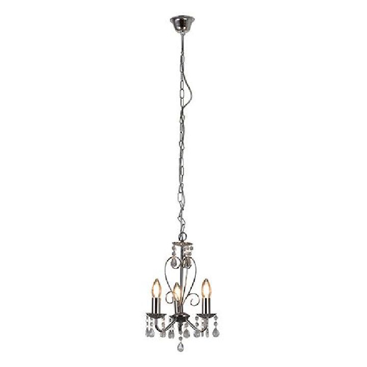 Eurolux chrome chandelier shown in its packaging