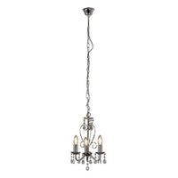 Eurolux chrome chandelier shown in its packaging