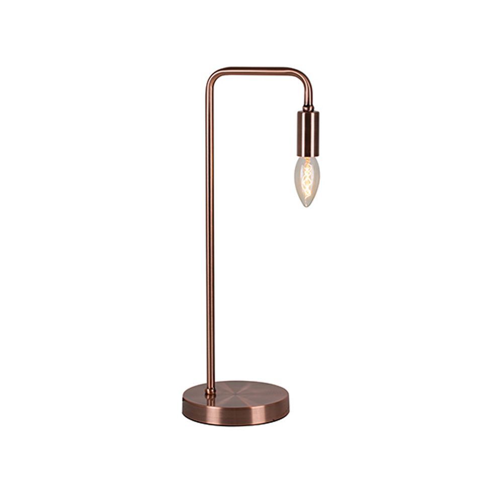 Eurolux copper table lamp shown in its packaging
