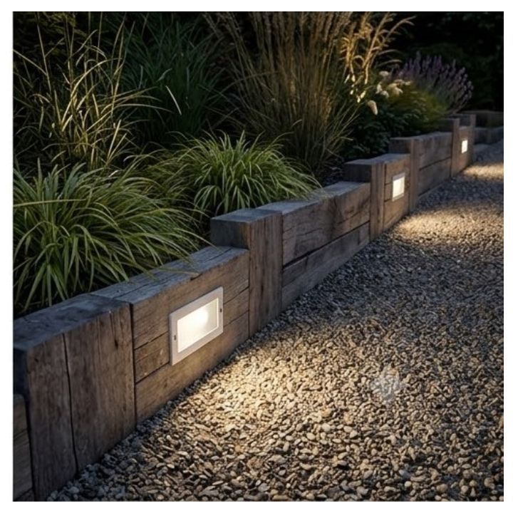 Eurolux ground light installed and lit