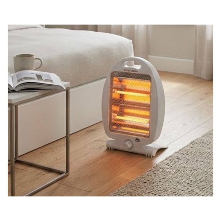 Radiant white heater dimensions diagram