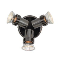 Eurolux gun metal spotlight, front view