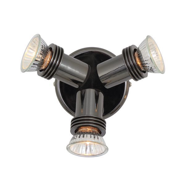 Eurolux gun metal spotlight, front view