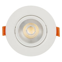 Eurolux white downlight, front view