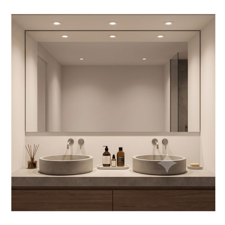 Eurolux white downlight shown in its packaging