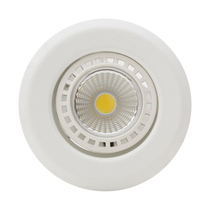 Close-up detail of the Eurolux white downlight