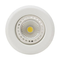 Close-up detail of the Eurolux white downlight