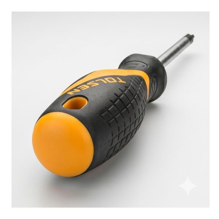 Close-up detail of the Tolsen screwdriver