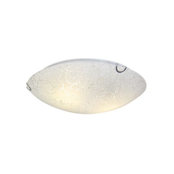 Eurolux white ceiling light, front view