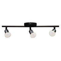 Eurolux black downlight, front view