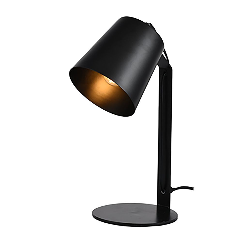 Eurolux black lamp, front view