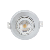 Radiant white downlight, front view