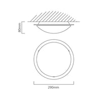 Eurolux ceiling light dimensions diagram