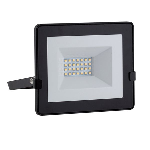 Eurolux black floodlight, front view