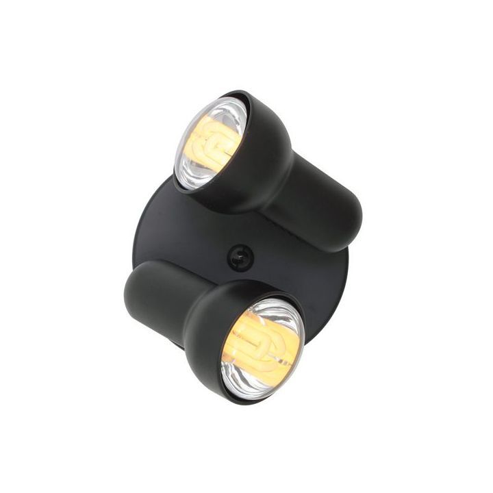 Close-up detail of the Eurolux black floodlight