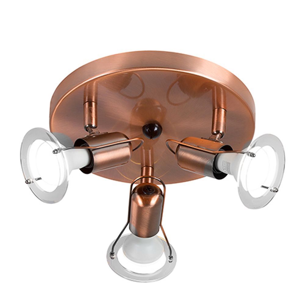Eurolux copper floodlight, front view