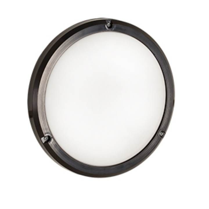 Eurolux black bulkhead light shown in its packaging