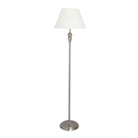 Eurolux satin chrome ceiling light, front view