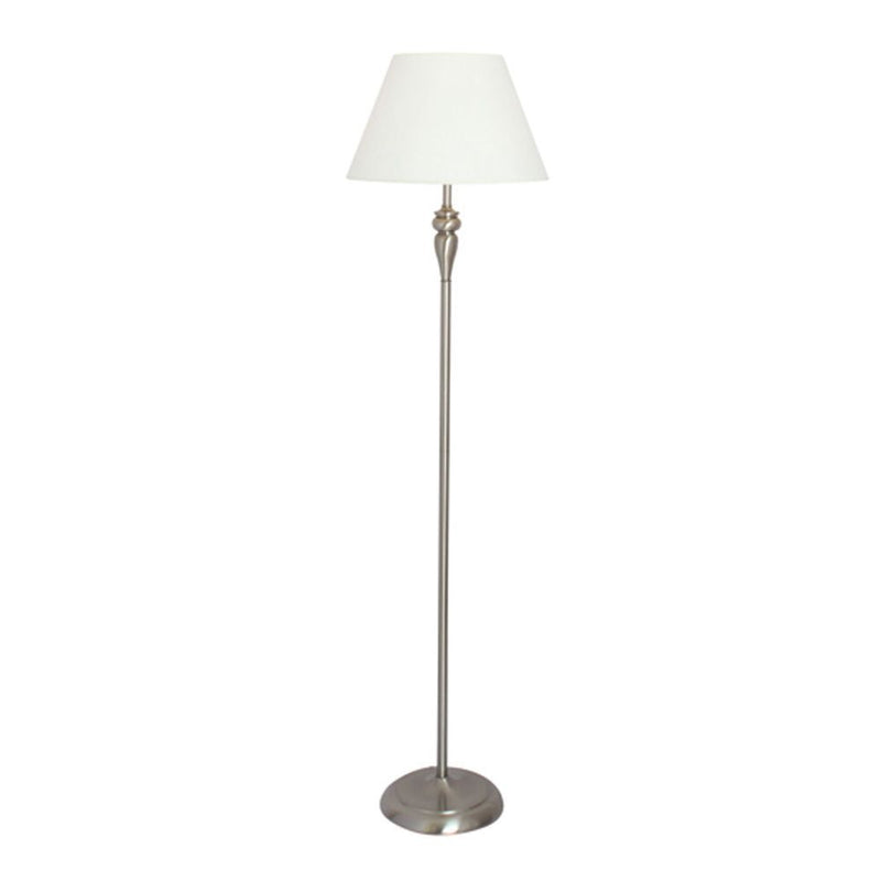 Eurolux satin chrome ceiling light, front view